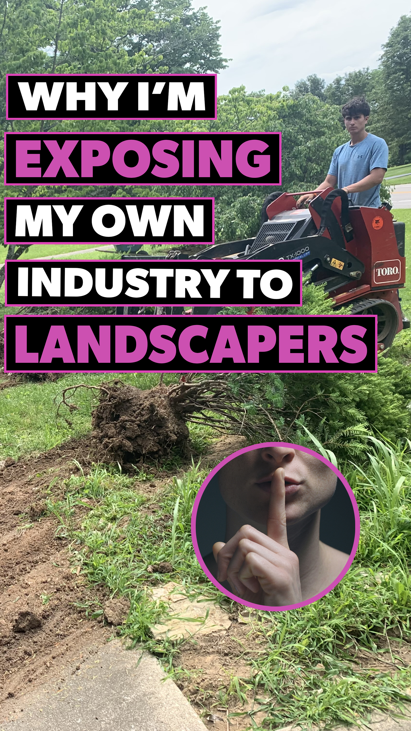 Why I'm exposing my own industry to landscapers